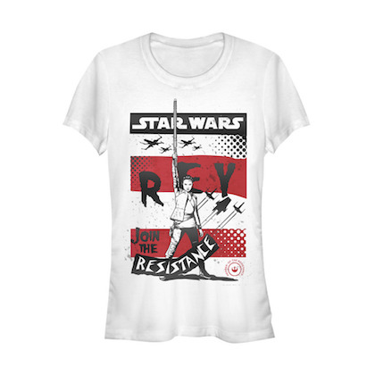 Star Wars The Last Jedi Rey Join The Resistance Womens Tshirt