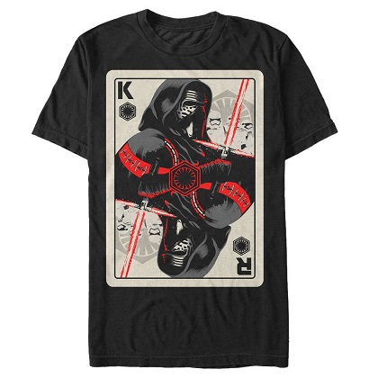Star Wars Kylo Ren Card Black Tshirt