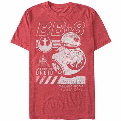 Star Wars Episode 7 BB Schematic Red  T-Shirt