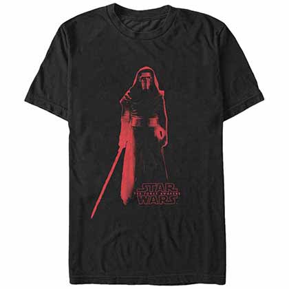 Star Wars Episode 7 Red Kylo Black T-Shirt