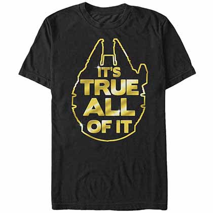 Star Wars - Episode 7 Golden Truth Black T-Shirt