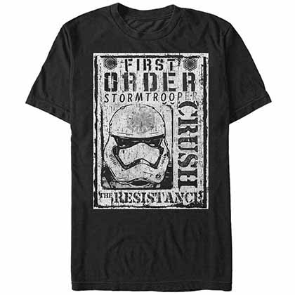 Star Wars - Episode 7 Trooper Flyer Black T-Shirt