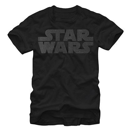 Star Wars Simple Logo Black T-Shirt