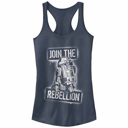 Star Wars Join The Rebels Blue Juniors Tank Top
