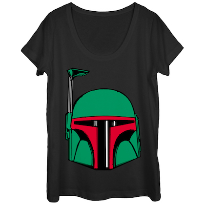 Star Wars Boba Fett Helmet Women's Tshirt