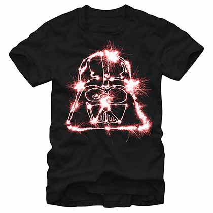Star Wars Sparkler Vader Black T-Shirt