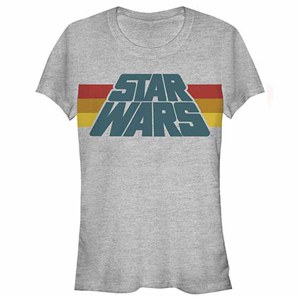 Star Wars Slant Logo Stripe T-Shirt