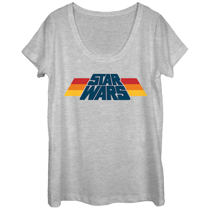 Star Wars Stripe Logo Women's Tshirt