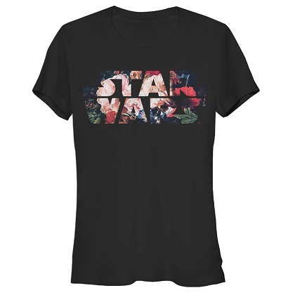 Star Wars Floral Classic Logo Women's Tshirt
