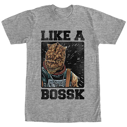 Star Wars Like A Bossk Gray T-Shirt
