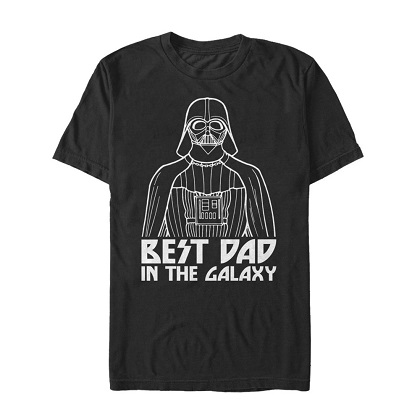 Star Wars Best Dad In The Galaxy Black Tshirt