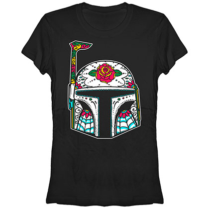 Star Wars Sugah Boba Black Juniors T-Shirt