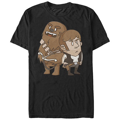 Star Wars Buddies Black T-Shirt