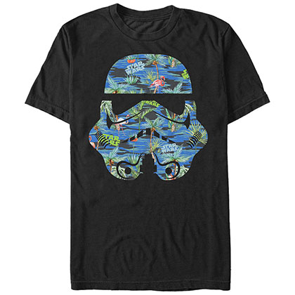 Star Wars Hula Helmet Black T-Shirt