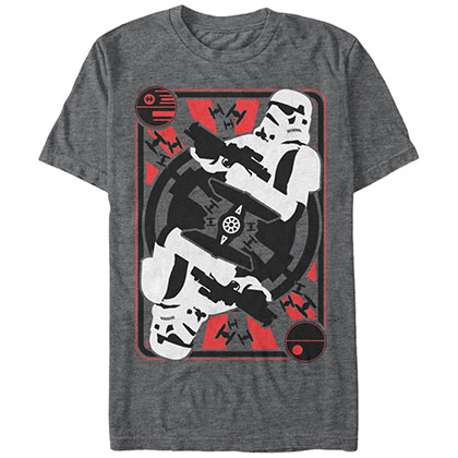 Star Wars Trooper Card Gray T-Shirt