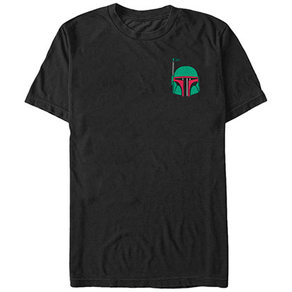 Star Wars Bobba Head Pocket Black T-Shirt