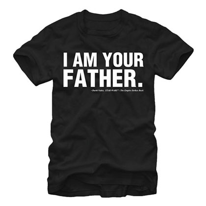 Star Wars I Am Your Father Black T-Shirt