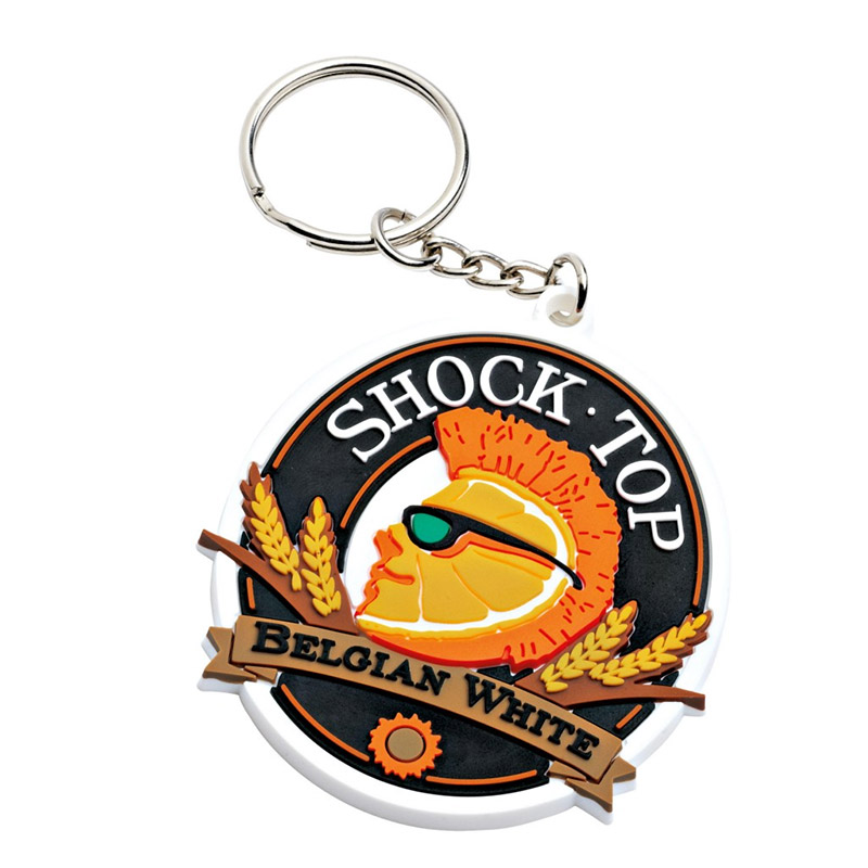 Shock Top Rubber Belgian White Keychain Shock Top Rubber Belgian White Keychain