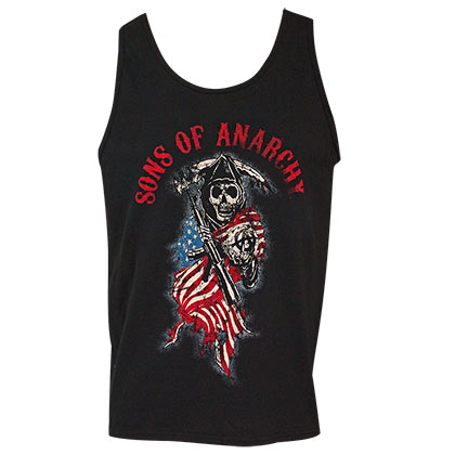 Sons Of Anarchy Americana Men's Black Tank Top Shirt