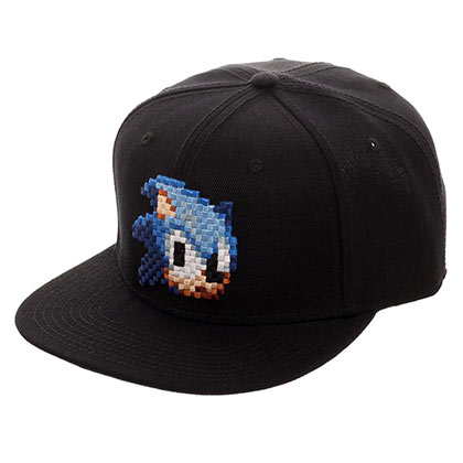 Sonic The Hedgehog 8Bit Embroidered Snapback Hat