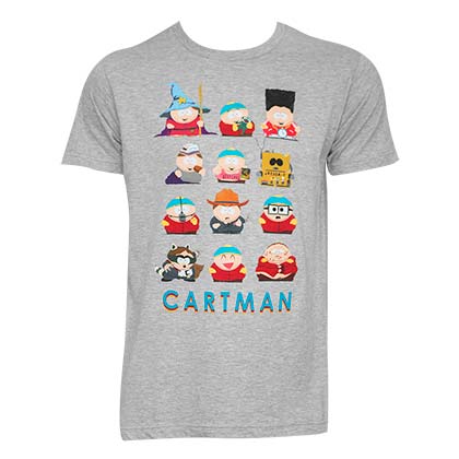 South Park Cartman Costumes Grey Tee Shirt