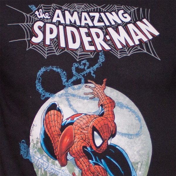 Spiderman Web Moon Tee | SuperHeroDen.com