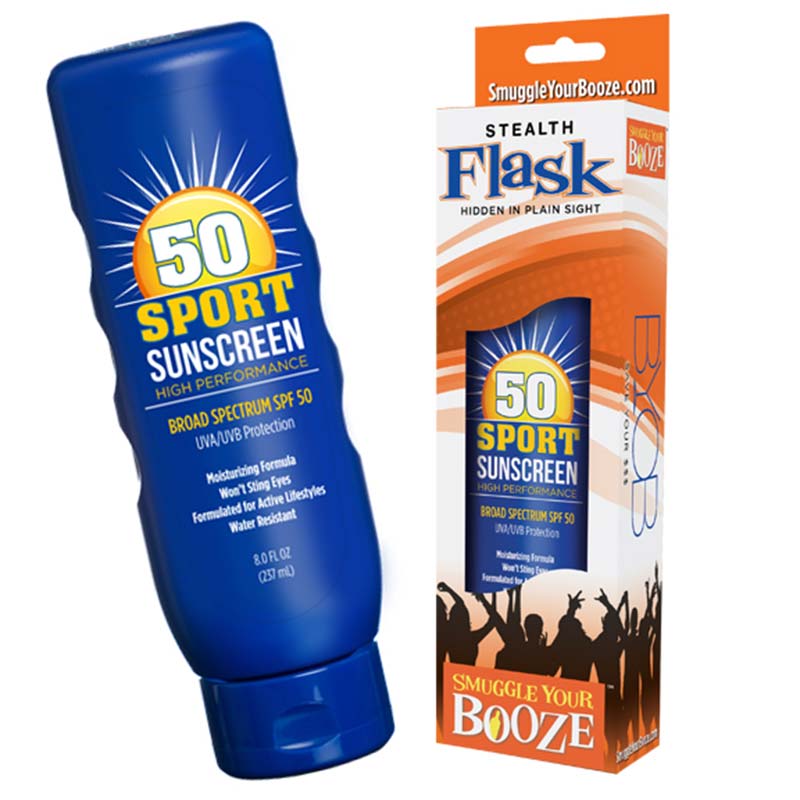 Fake Sunscreen SPF 50 Hidden Smugglers Flask Fake Sunscreen SPF 50 Hidden Smugglers Flask