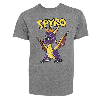 Spyro The Dragon Character Men's Gray TShirt