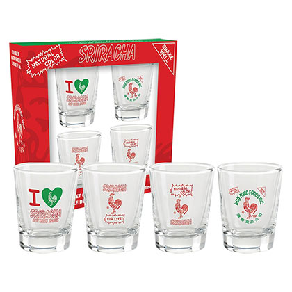 Sriracha Shot Glass Set