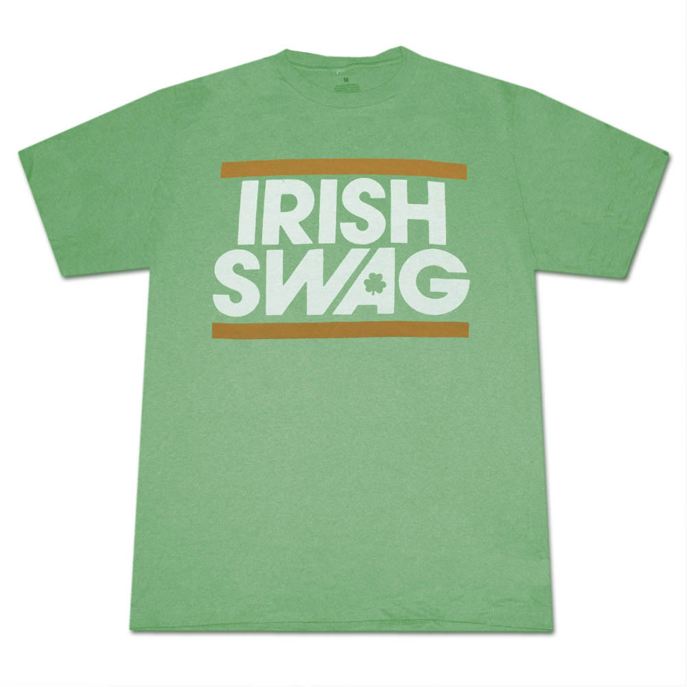 Irish Swag St. Patrick's Day Heather Green Graphic Tee Shirt