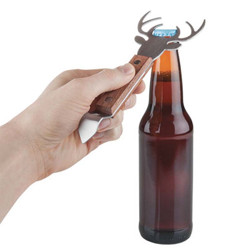 Stag Deer Wood Bottle Opener Stag Deer Wood Bottle Opener
