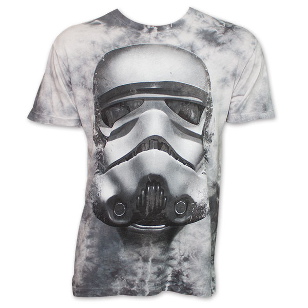 Star Wars Stormtrooper Helmet Mineral Wash T Shirt | SuperheroDen.com