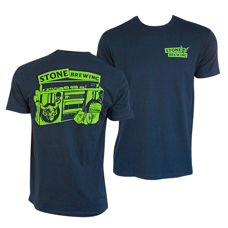 Stone Brewing Co. Men's Navy Blue Beers For Your Block T-Shirt Stone Brewing Co. Men's Navy Blue Beers For Your Block T-Shirt