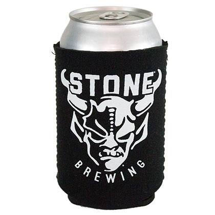Stone Brewing Co. Logo Black Can Cooler Insulator
