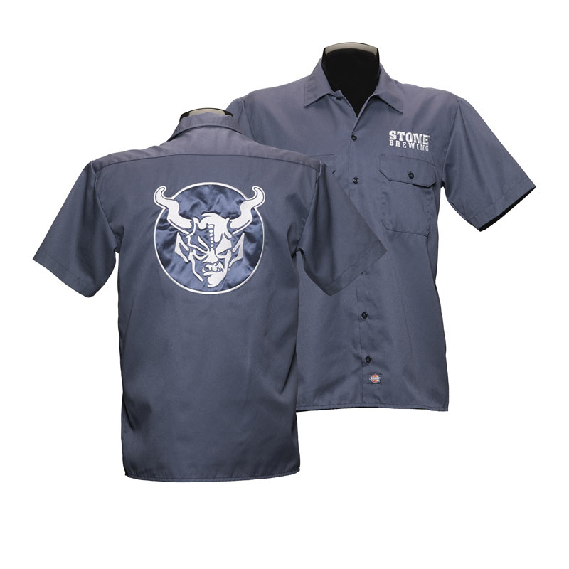 Stone Brewery Navy Blue Work Shirt