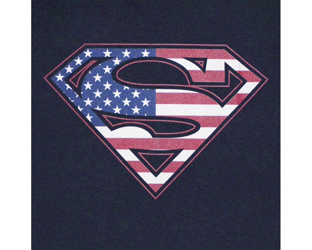 american flag superman shirt