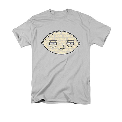 Family Guy Stewie Mom Mom Gray Tee Shirt