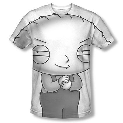 Family Guy Stewie Head Sublimation T-Shirt