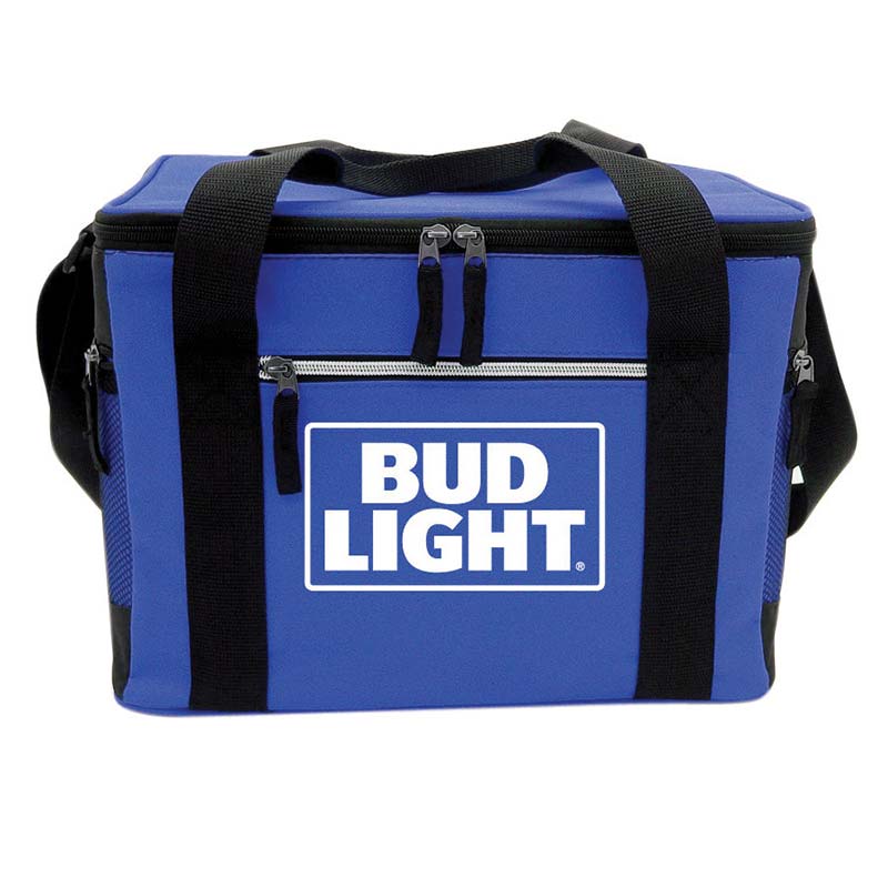 Bud Light Blue Beer Can Cooler Bag