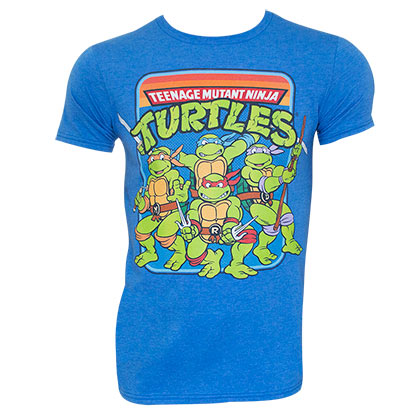 Teenage Mutant Ninja Turtles Logo Blue Tee Shirt