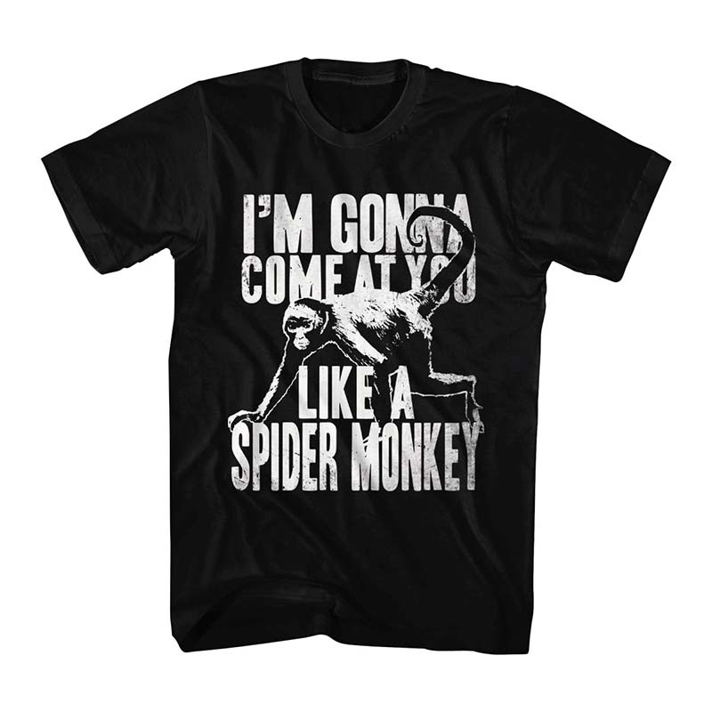 Talladega Nights Spider Monkey Black T-Shirt | TVMovieDepot.com