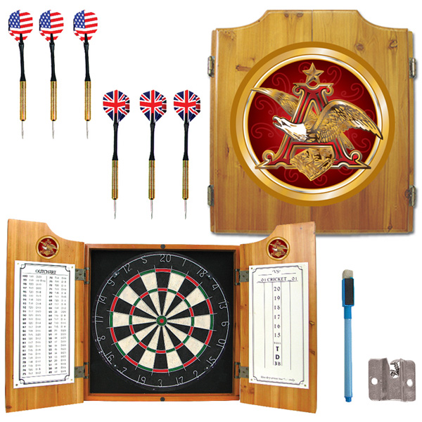 Budweiser Anheuser Busch Dart Board Cabinet FREE SHIPPING Budweiser Anheuser Busch Dart Board Cabinet FREE SHIPPING