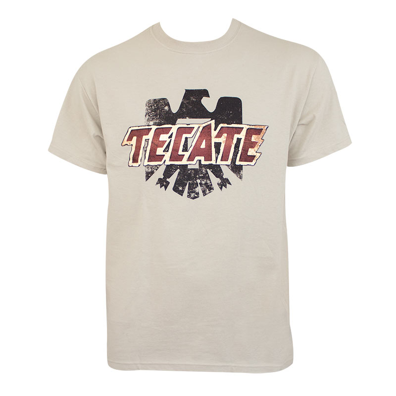 Tecate Men's Tan Logo T-Shirt Tecate Men's Tan Logo T-Shirt