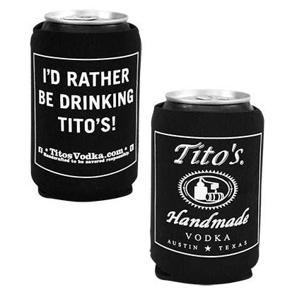 Tito's Vodka I'd Rather Be Drinking Tito's Black Can Cooler