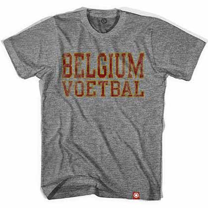 Belgium Voetbal Nation Soccer Gray T-Shirt