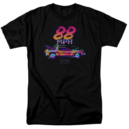 Back To The Future 88 MPH Neon Tshirt
