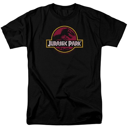 Jurassic Park 8 Bit Logo Tshirt