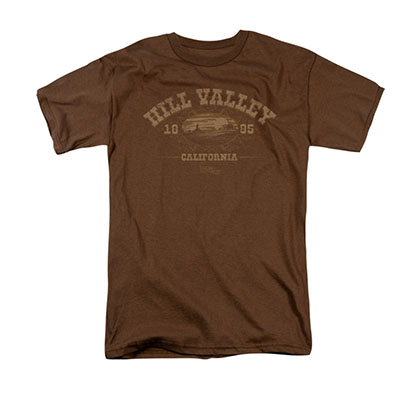 Back To The Future Men's Brown Hill Valley 1885 Tee Shirt
