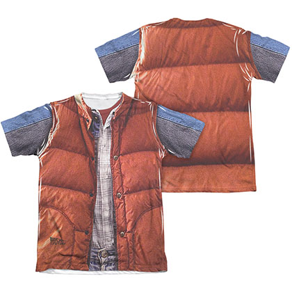 Back To The Future Marty McFly Vest Costume Sublimation T-Shirt