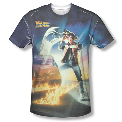 Back To The Future Movie Poster Sublimation T-Shirt